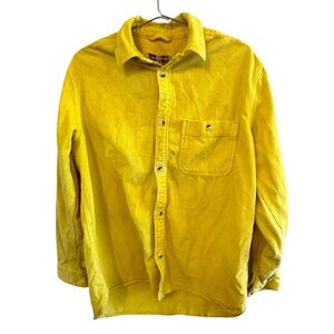 Urban Outfitters High End Yellow Corduroy Button-Up Unisex S MINTY
